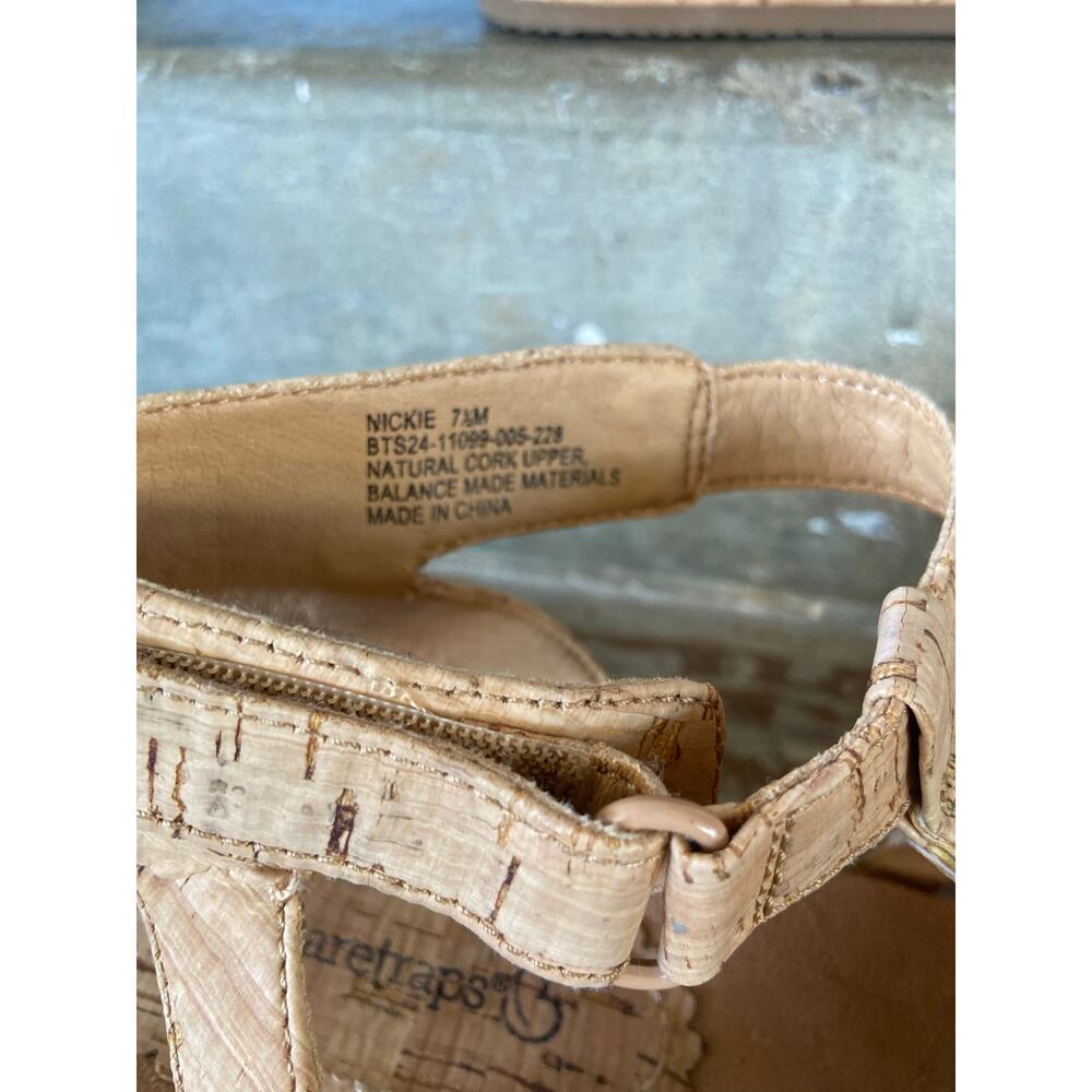 Baretraps Nickie natural cork gladiator style wedge sandal - Picture 11 of 11